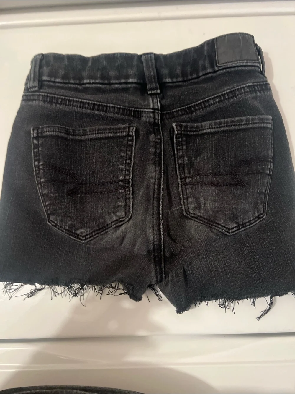 American Eagle Outfitters Black Denim Cutoff Shorts